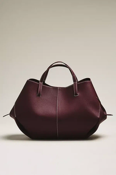 By Anthropologie Top-handle Long Tote In Purple