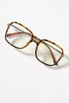 By Anthropologie Tortoiseshell Trim Square Readers In Multicolor