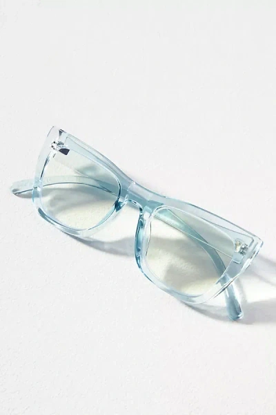 By Anthropologie Translucent Cat-eye Readers In Blue
