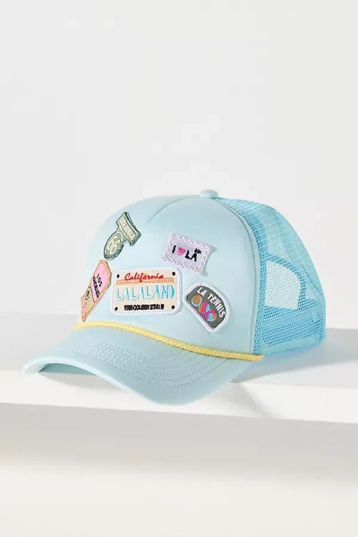 By Anthropologie Travel Trucker Hat In Blue