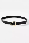 By Anthropologie Triangle Buckle Belt In Black