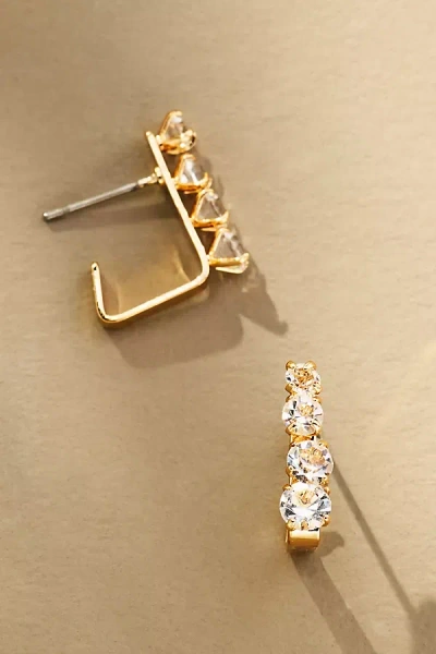 By Anthropologie Triangle Crystal Post Earrings
