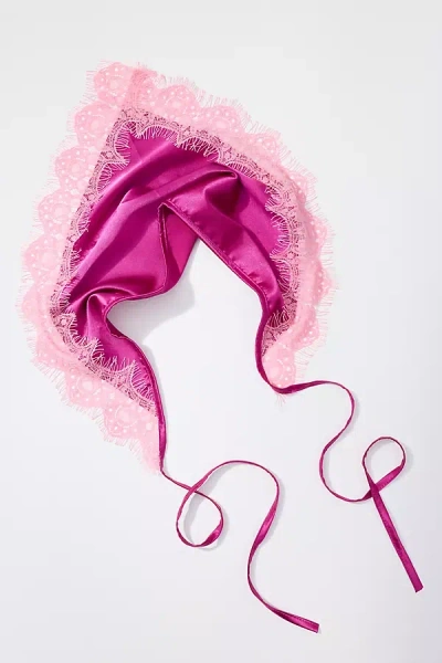 By Anthropologie Triangle Lace Hair Scarf In Purple