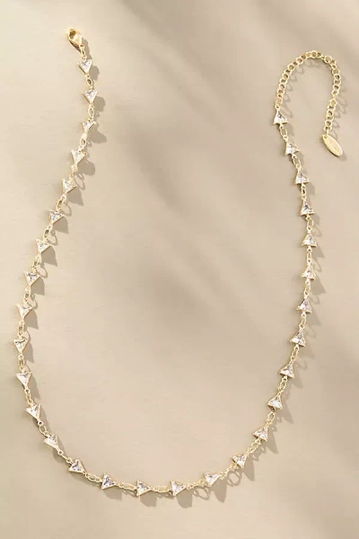 By Anthropologie Triangle Sparkle Necklace