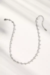 By Anthropologie Triangle Sparkle Necklace In Silver