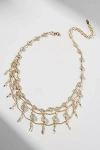 By Anthropologie Triple-layer Crystal Necklace In Clear