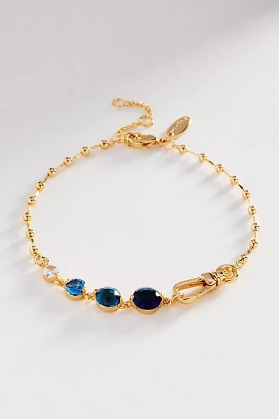 By Anthropologie Triple Stone Bracelet In Gold