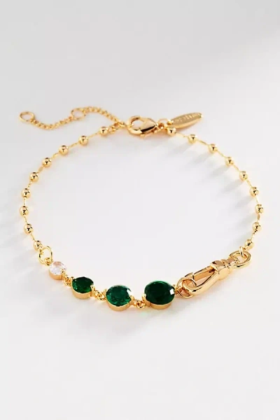 By Anthropologie Triple Stone Bracelet In Gold
