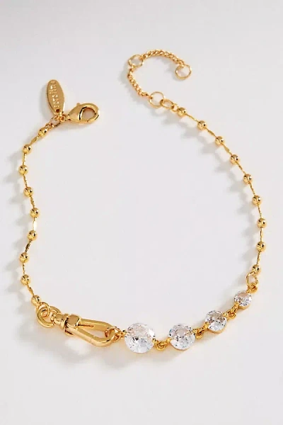 By Anthropologie Triple Stone Bracelet In Gold