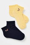 By Anthropologie Trouser Icon Socks, Set Of 2 In Blue
