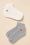 By Anthropologie Trouser Icon Socks, Set Of 2 In White