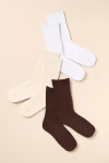 By Anthropologie Trouser Socks, Set Of 3 In Multicolor