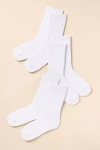 By Anthropologie Trouser Socks, Set Of 3 In White