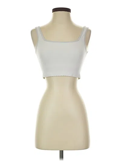 Pre-owned By Anthropologie Tube Top Ivory Strapless Neckline Tops In White
