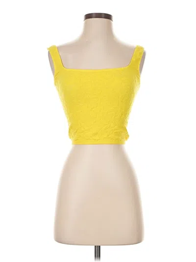 By Anthropologie Tube Top Yellow Strapless Neckline Tops