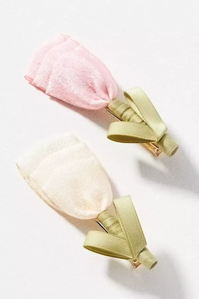 By Anthropologie Tulip Barrettes, Set Of 2 In Gold