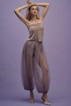 By Anthropologie Tulle Balloon-leg Pants In Purple