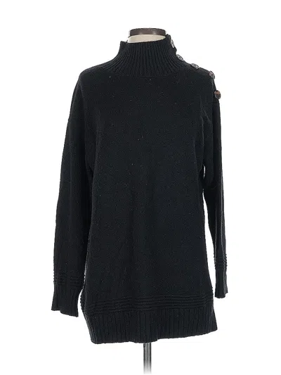 Pre-owned By Anthropologie Turtleneck Sweater In Black