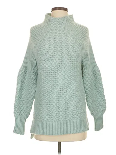 Pre-owned By Anthropologie Turtleneck Sweater In Blue