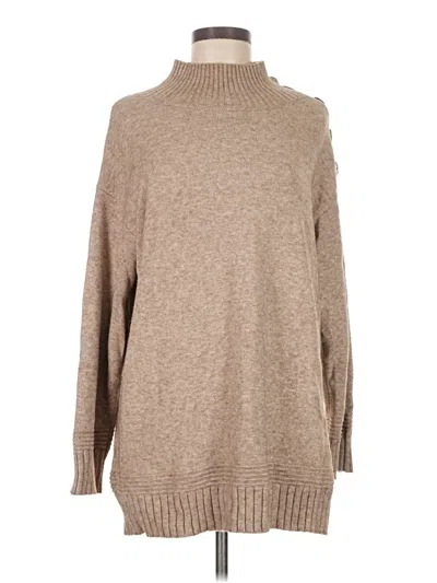 Pre-owned By Anthropologie Turtleneck Sweater In Brown