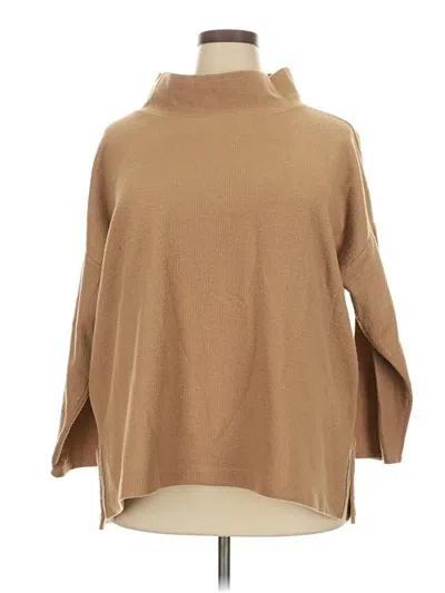Pre-owned By Anthropologie Turtleneck Sweater In Brown