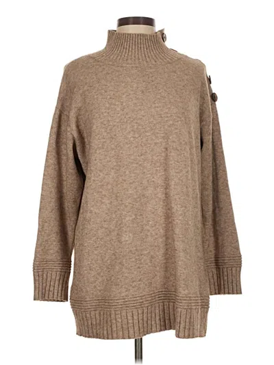 Pre-owned By Anthropologie Turtleneck Sweater In Brown