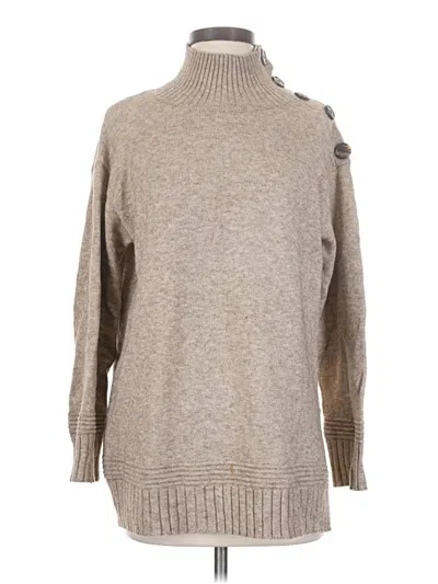 Pre-owned By Anthropologie Turtleneck Sweater In Brown