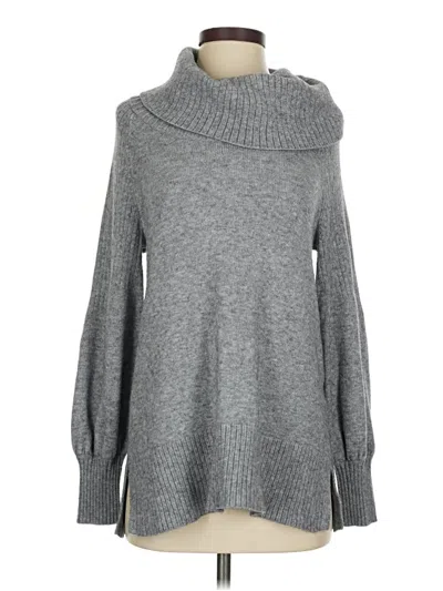 Pre-owned By Anthropologie Turtleneck Sweater In Gray