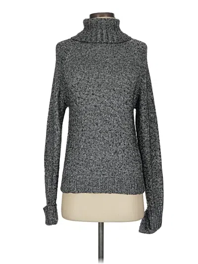 Pre-owned By Anthropologie Turtleneck Sweater In Gray