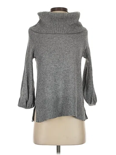 Pre-owned By Anthropologie Turtleneck Sweater In Gray