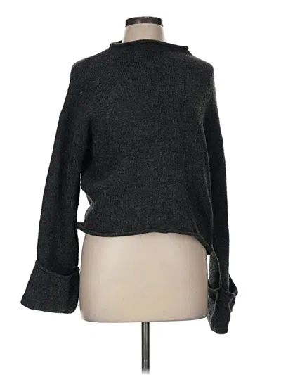 Pre-owned By Anthropologie Turtleneck Sweater In Gray