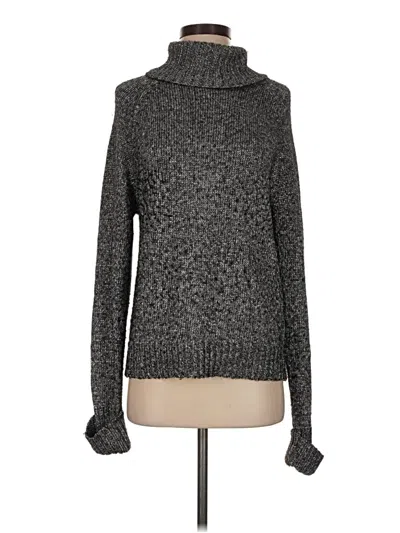 Pre-owned By Anthropologie Turtleneck Sweater In Gray