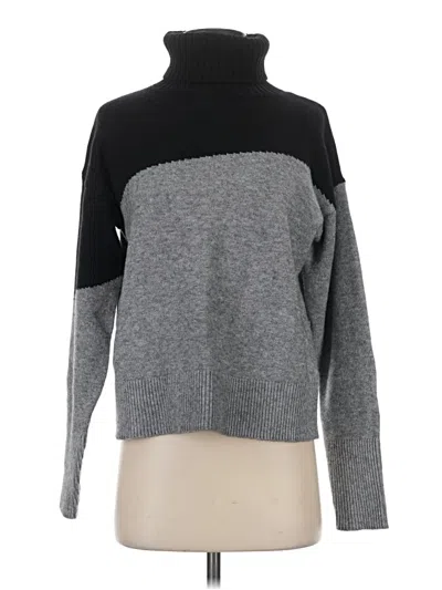 Pre-owned By Anthropologie Turtleneck Sweater In Gray