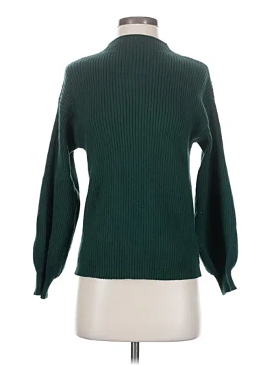 Pre-owned By Anthropologie Turtleneck Sweater In Green