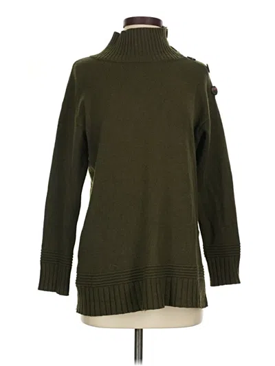 Pre-owned By Anthropologie Turtleneck Sweater In Green