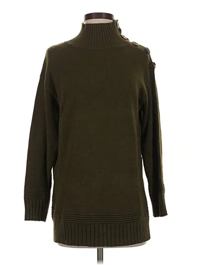 Pre-owned By Anthropologie Turtleneck Sweater In Green