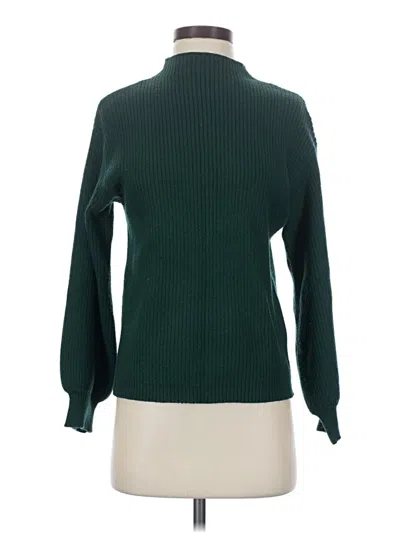 Pre-owned By Anthropologie Turtleneck Sweater In Green