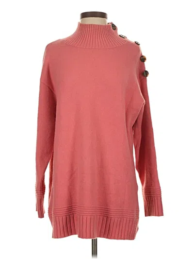 Pre-owned By Anthropologie Turtleneck Sweater In Pink