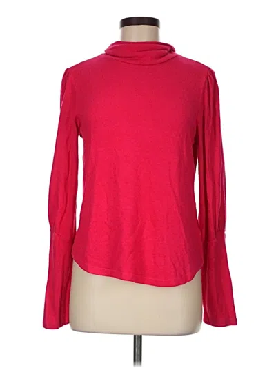 Pre-owned By Anthropologie Turtleneck Sweater In Red