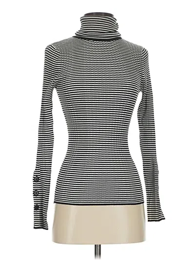 Pre-owned By Anthropologie Turtleneck Sweater In Silver
