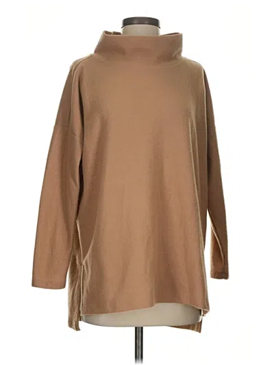 Pre-owned By Anthropologie Turtleneck Sweater In Tan