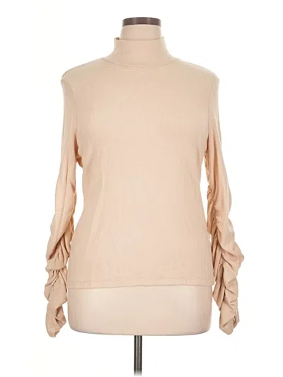 Pre-owned By Anthropologie Turtleneck Sweater In Tan