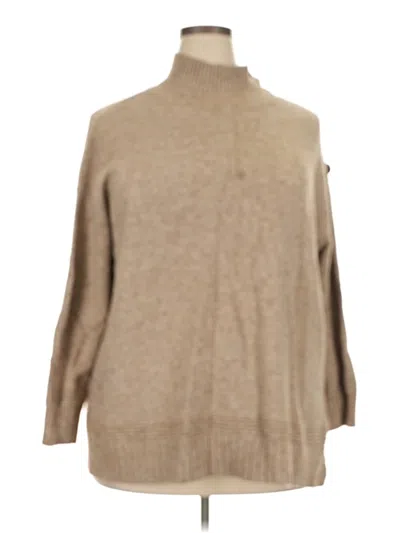 Pre-owned By Anthropologie Turtleneck Sweater In Tan