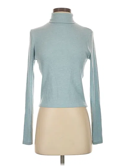 Pre-owned By Anthropologie Turtleneck Sweater In Teal