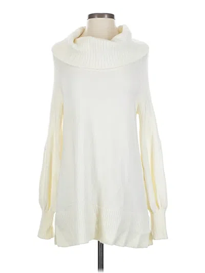 Pre-owned By Anthropologie Turtleneck Sweater In White
