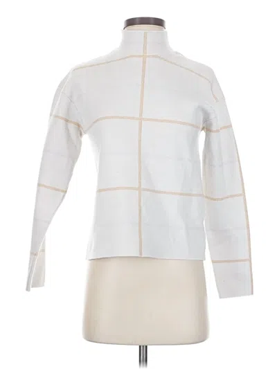 Pre-owned By Anthropologie Turtleneck Sweater In White