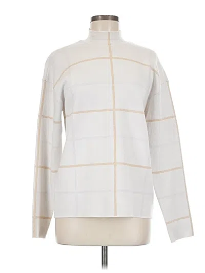 Pre-owned By Anthropologie Turtleneck Sweater In White