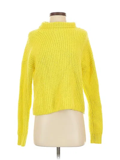 Pre-owned By Anthropologie Turtleneck Sweater In Yellow