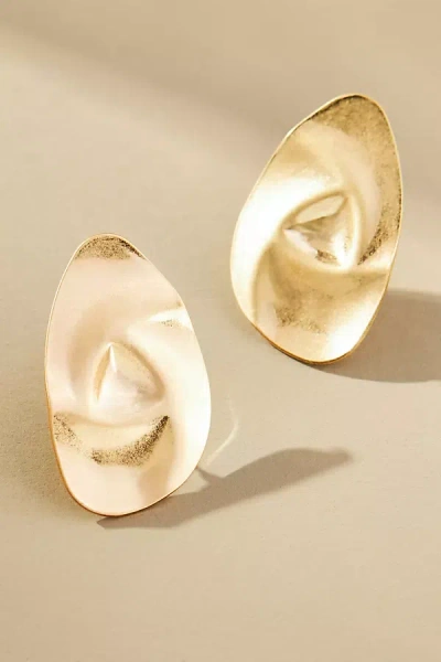 By Anthropologie Twisted Bud Post Earrings In Gold