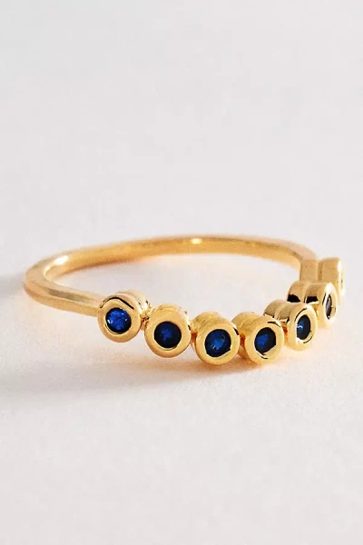 By Anthropologie Twisted Crystal Ring In Gold